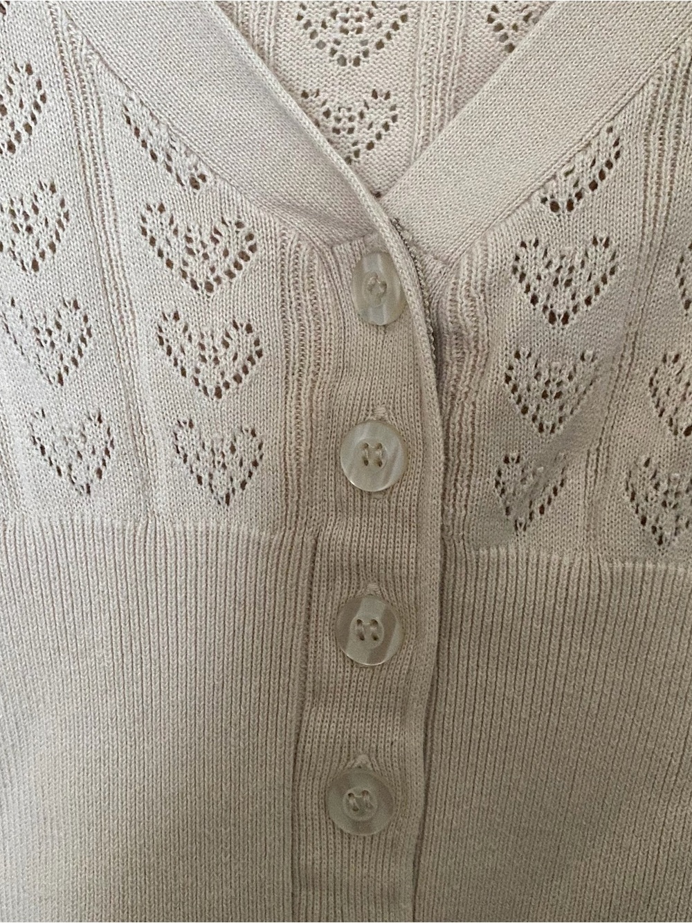betsey johnson pointelle cardigan - Picture 5 of 7